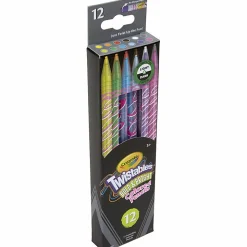 Crayola® Bold & Bright Twistable Pencils, Assorted Colors, Pack Of 12 Pencils