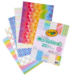 Crayola® Bright Pop Cardstock, 9” x 12”, Pastel, Pack Of 25 Pieces