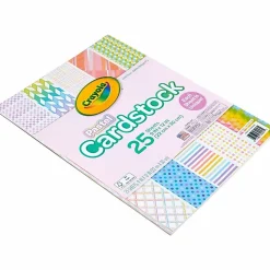 Crayola® Bright Pop Cardstock, 9” x 12”, Pastel, Pack Of 25 Pieces