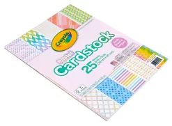 Crayola® Bright Pop Cardstock, 9” x 12”, Pastel, Pack Of 25 Pieces
