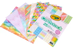Crayola® Bright Pop Cardstock, 9” x 12”, Pastel, Pack Of 25 Pieces