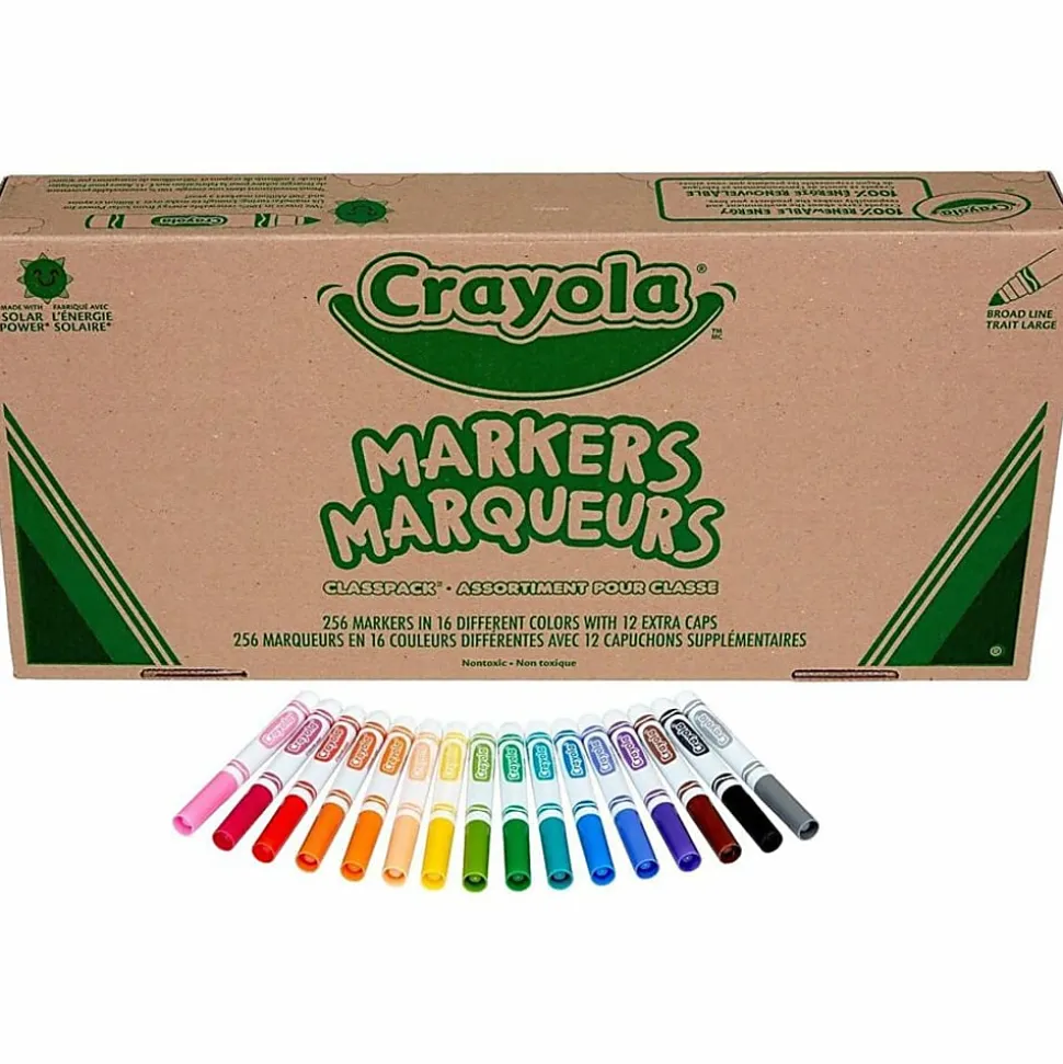 Crayola® Broad Line Marker Classpack®, 256/Pack