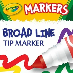Crayola® Broad Line Markers, Assorted Classic Colors, Box Of 10