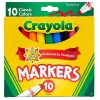 Crayola Broad Line Markers, Pack Of 6 Boxes, Broad Tips, Classic Colors, 10 Markers Per Box
