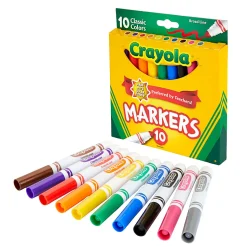 Crayola Bulk Broadline Markers, 10 count, 24 cases Assorted Colors