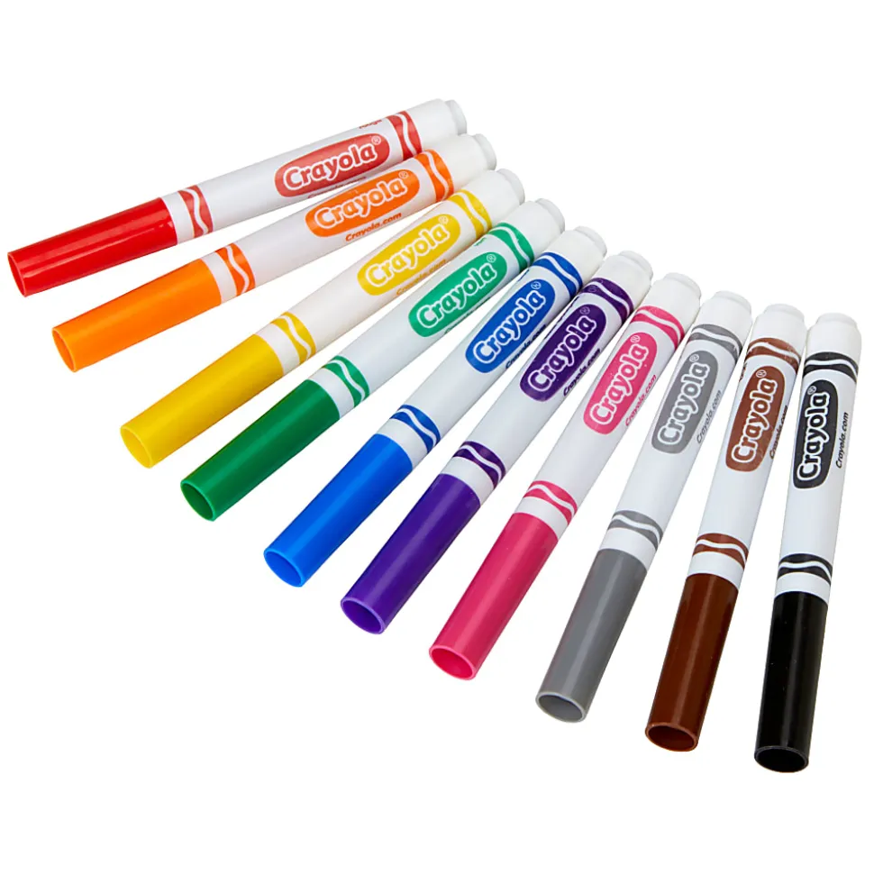 Crayola Bulk Broadline Markers, 10 count, 24 cases Assorted Colors