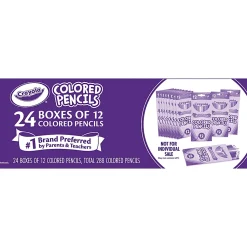 Crayola Bulk Colored Pencil Set - 24 Boxes of 12 Colors