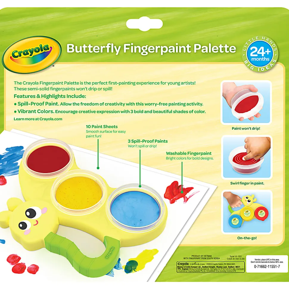 Crayola Butterfly Fingerpaint Palette