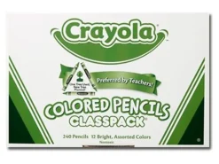 Crayola Classpack, 240ct Colored Pencils, Bulk School Supplies, 12 Different Colors, Classroom Must Haves