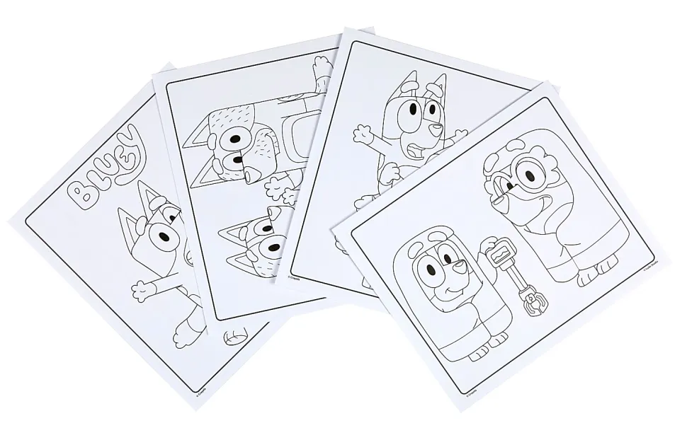 Crayola Color and Sticker Set, Bluey