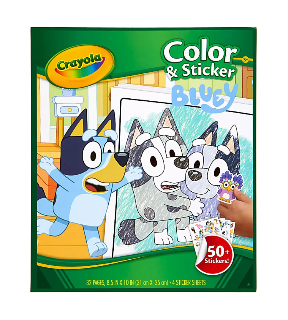 Crayola Color and Sticker Set, Bluey