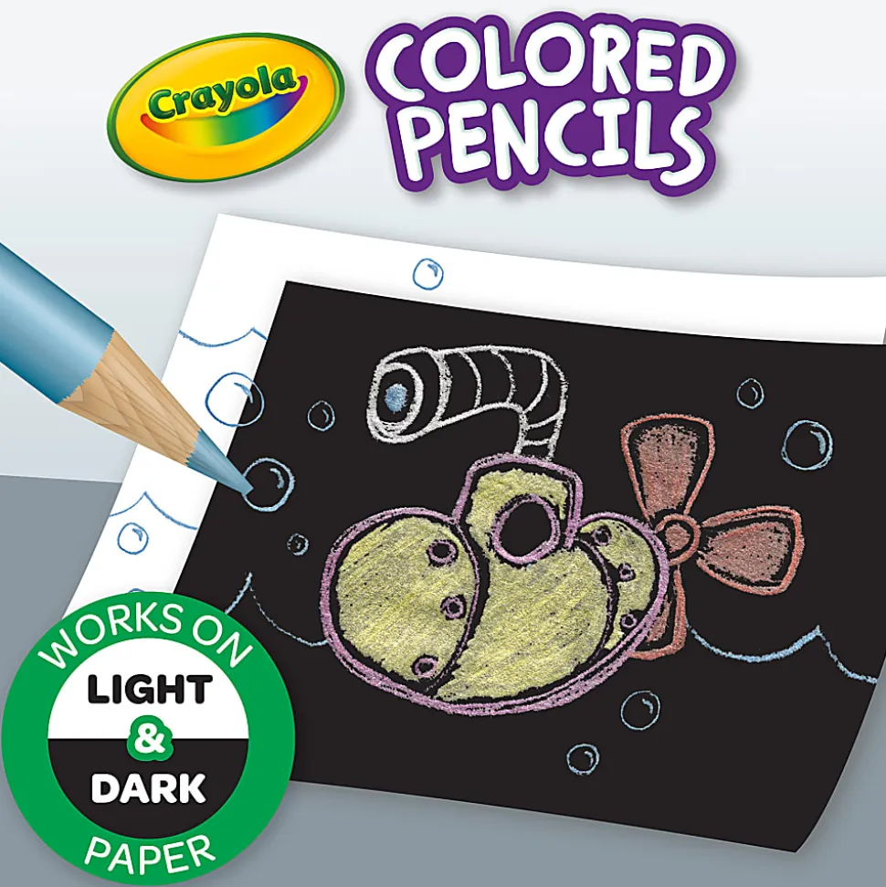 Crayola Colored Pencils, Metallic, 8 Pencils Per Pack, Bundle Of 6 Packs