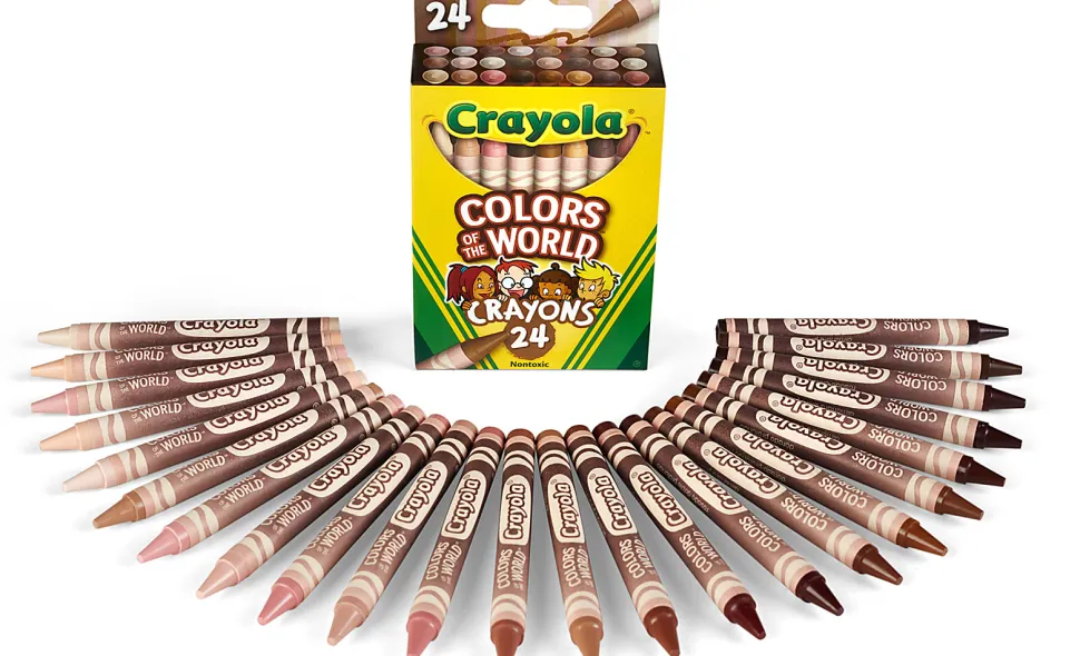 Crayola® Colors Of The World Crayons, Assorted Colors, Pack Of 24 Crayons