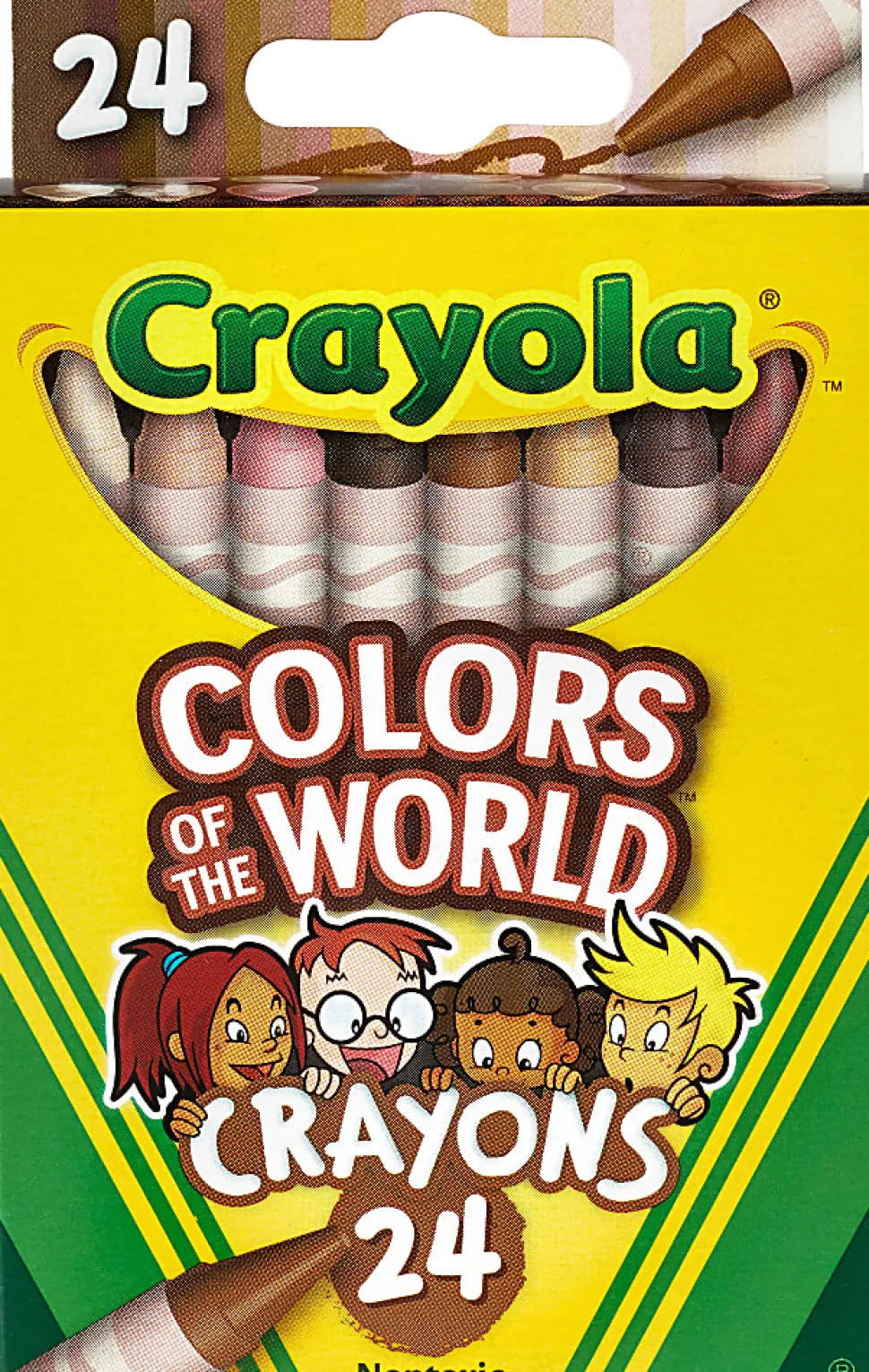 Crayola® Colors Of The World Crayons, Assorted Colors, Pack Of 24 Crayons