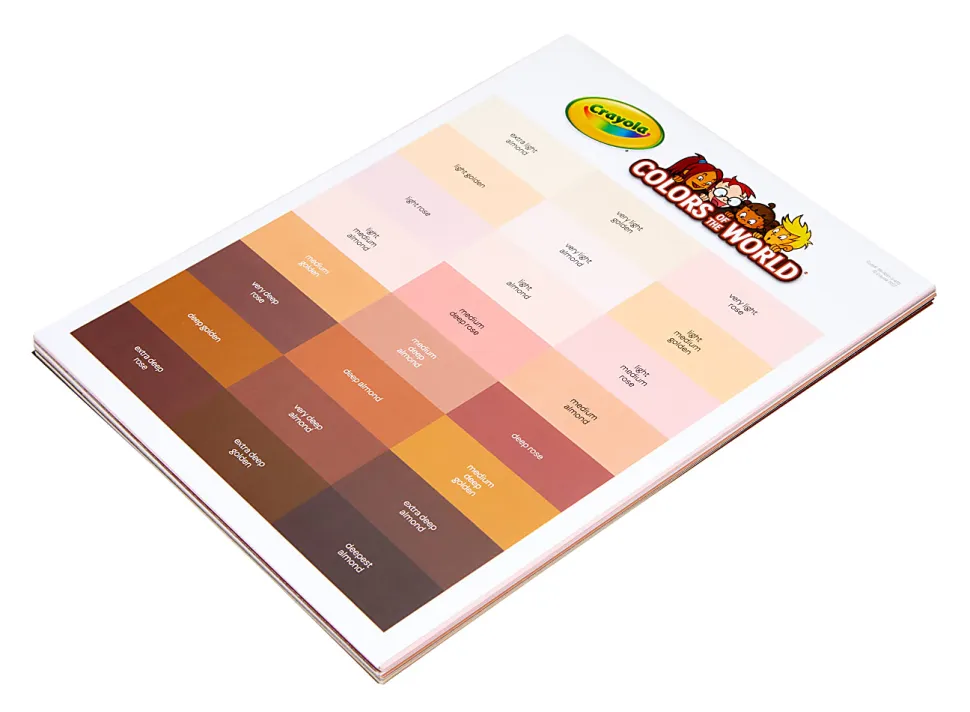 Crayola® Colors Of The World Premium Project Paper, 8-1/2" x 10-1/2", Assorted Colors, Pack Of 48 Sheets