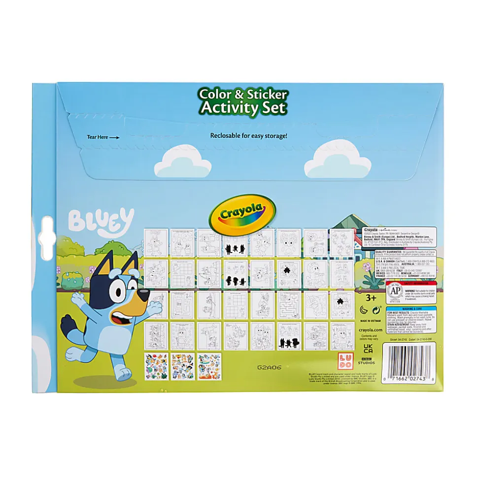 Crayola Color & Sticker Activity Set, Bluey,