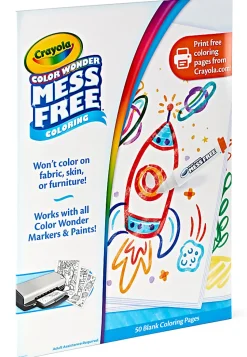 Crayola® Color Wonder Blank Coloring Pages, White, Pack Of 50 Pages