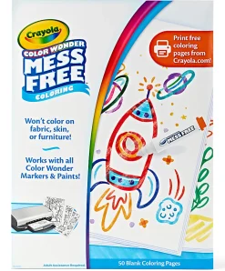 Crayola® Color Wonder Blank Coloring Pages, White, Pack Of 50 Pages