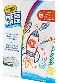 Crayola® Color Wonder Blank Coloring Pages, White, Pack Of 50 Pages