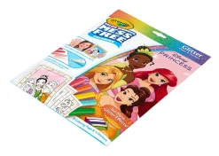 Crayola Color Wonder Disney Princess Glitter Coloring Pages & Mess Free Markers, Coloring Set, Gift for Toddlers 3 & Up