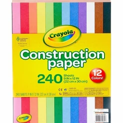 Crayola® Construction Paper, Assorted Colors, 9