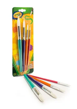 Crayola® 4-Count Round Brush Set, Assorted Colors