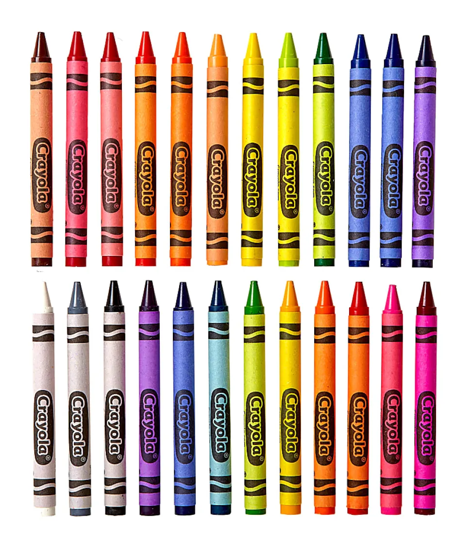 Crayola® Crayons, Assorted Colors, Pack Of 24 Crayons