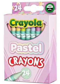 Crayola Crayons, Pastel, Pack Of 24 Crayons