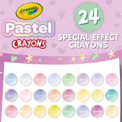 Crayola Crayons, Pastel, Pack Of 24 Crayons