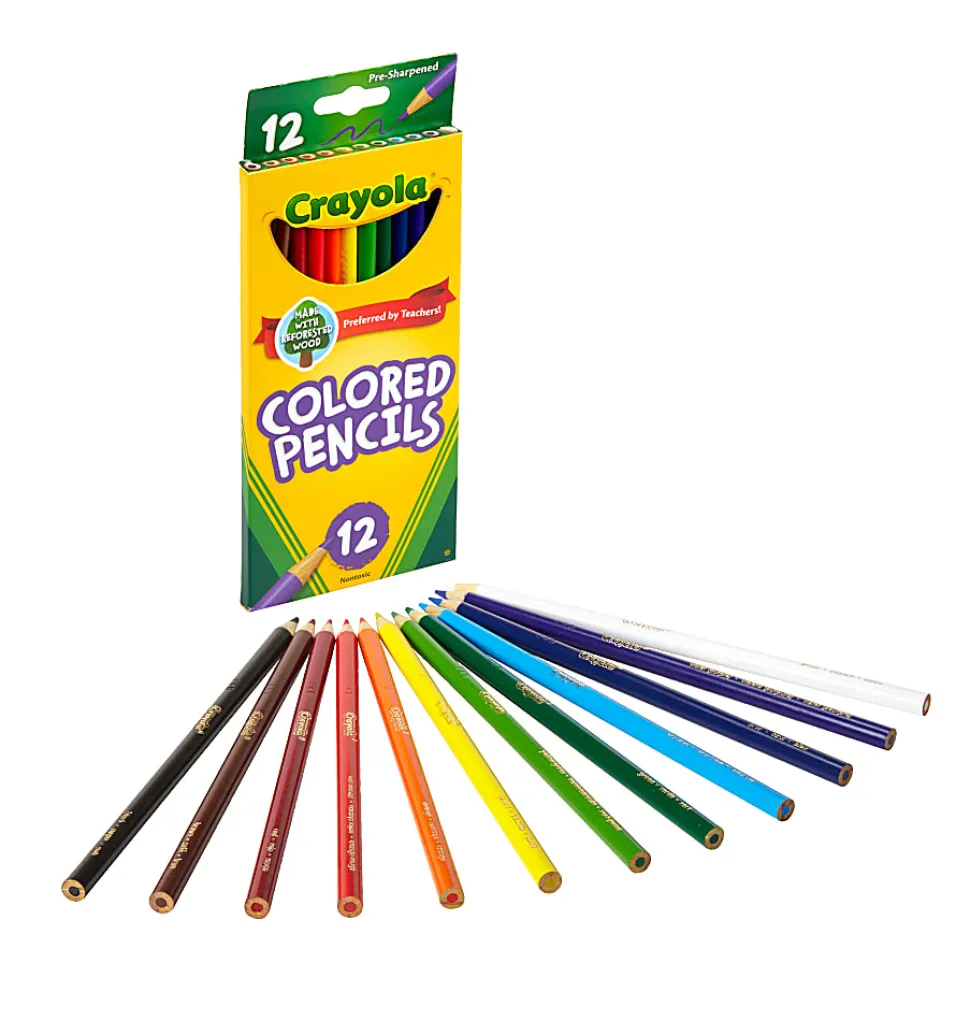 Crayola 12ct Colored Pencils, Back to School Supplies, Classroom Must Haves