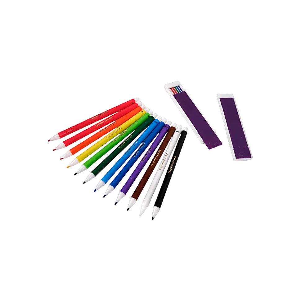 Crayola 12 Ct & 24 Refills CLICKS Mechanical Colored Pencils