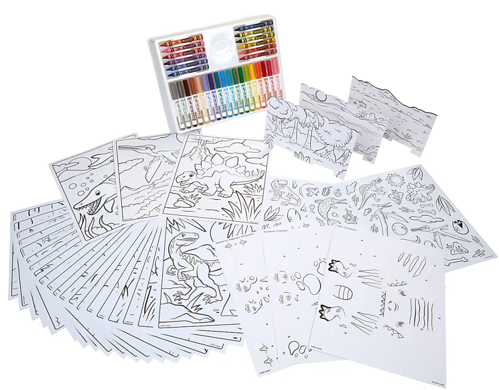Crayola® Dinosaur 5-in-1 Creativity Kit, Kit Of 60 Pieces