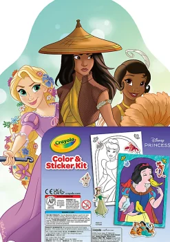 Crayola Disney Princess Color & Activity Set, 20  Princess Coloring & Stickers - 040769