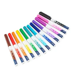 Crayola® Doodle & Draw Markers, Ultra Fine Point, Assorted Colors, Pack Of 12 Markers