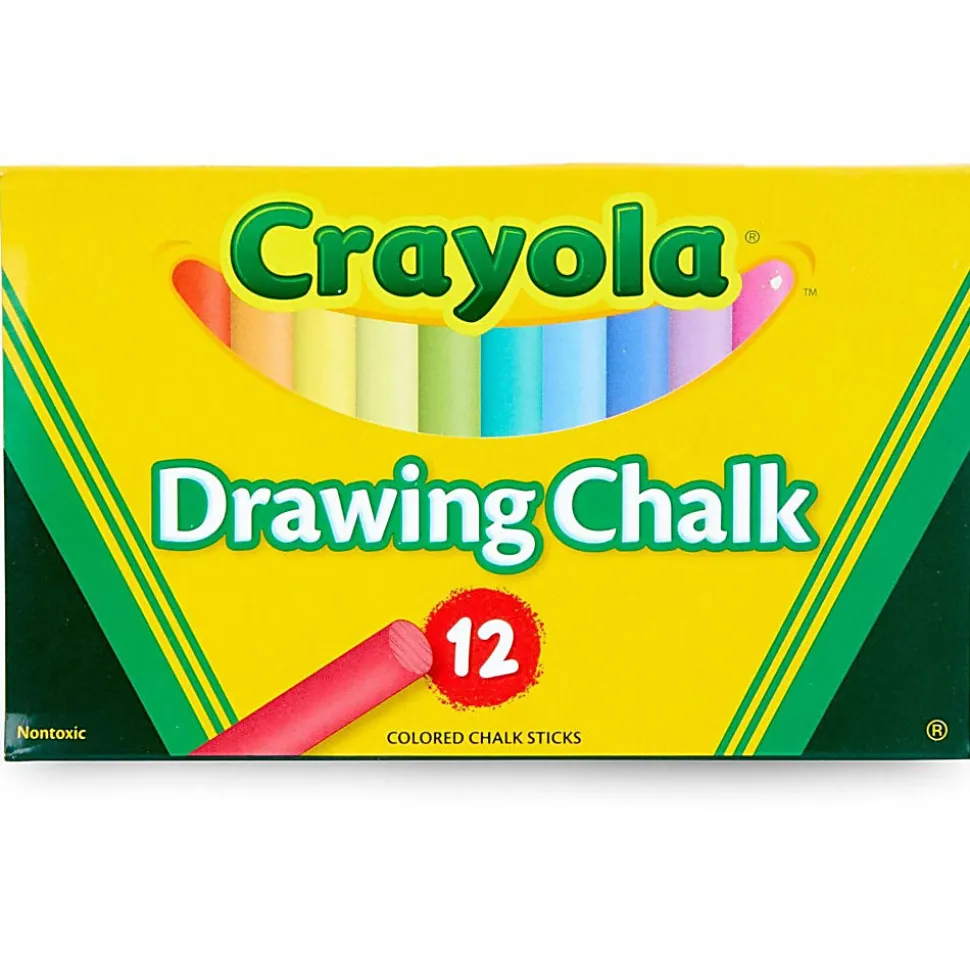 Crayola® Drawing Chalk, Assorted Colors, Box Of 12