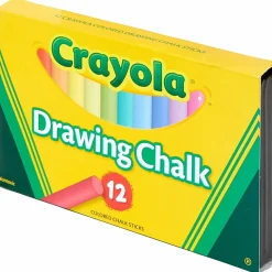 Crayola® Drawing Chalk, Assorted Colors, Box Of 12