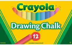 Crayola® Drawing Chalk, Assorted Colors, Box Of 12