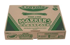 Crayola® Fine Line Markers, Assorted Classic Classpack®, Box Of 200