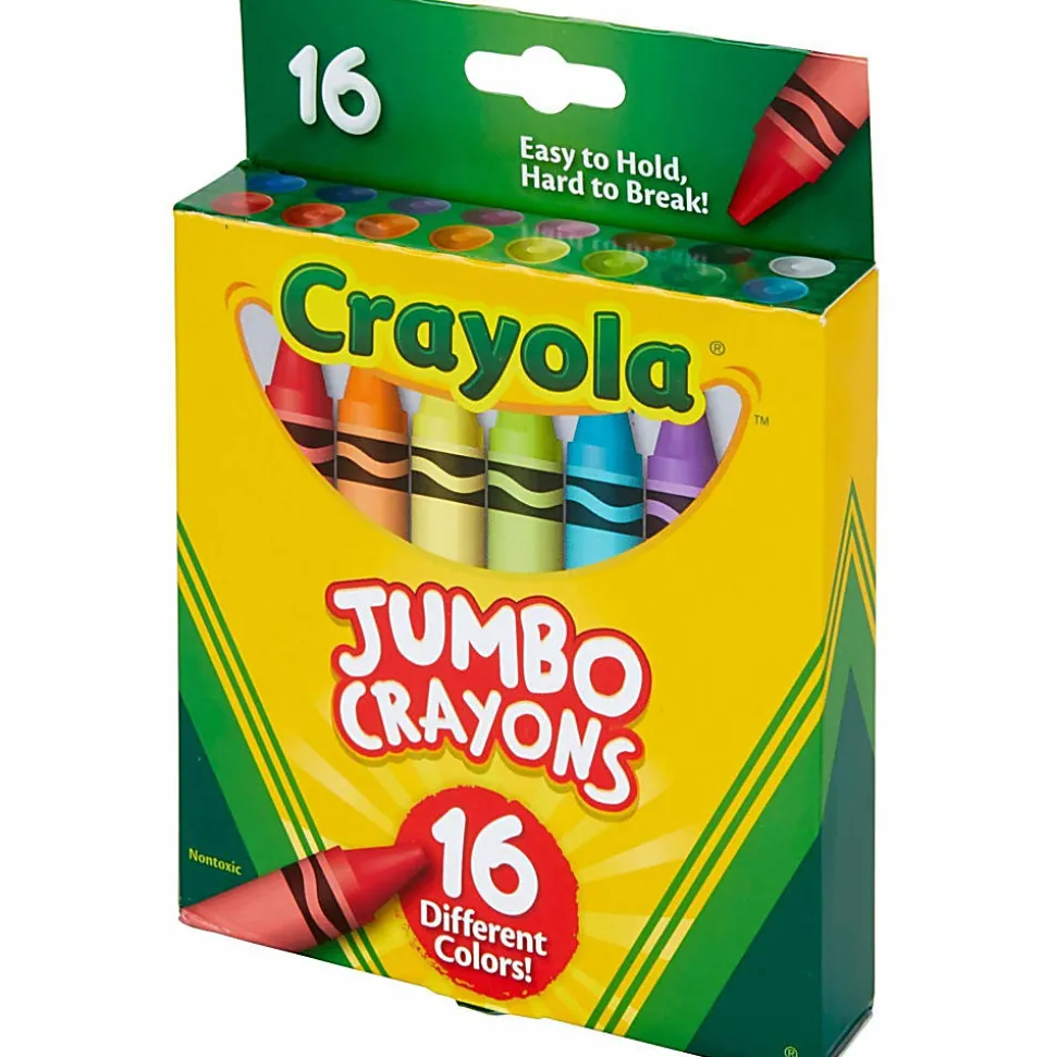 Crayola Jumbo Crayons - Assorted - 16 Per Pack