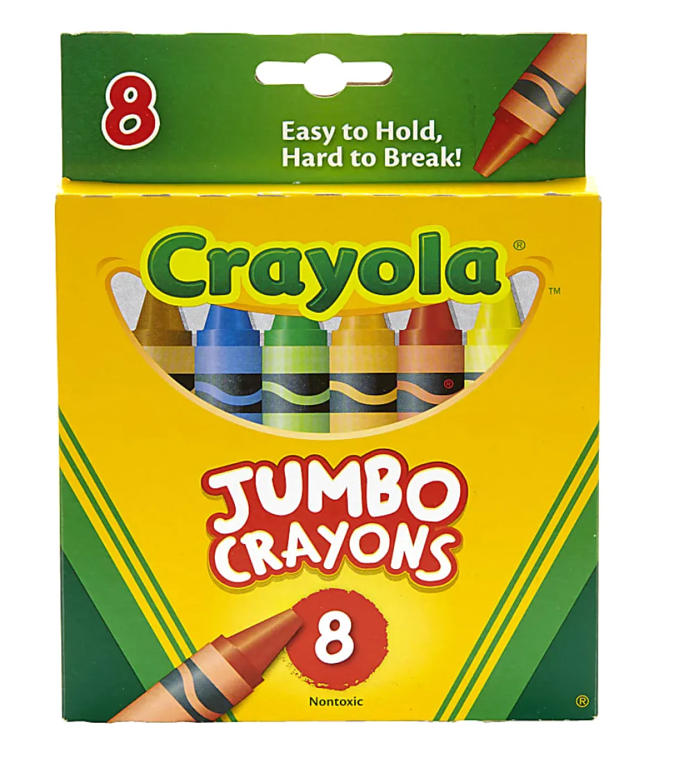 Crayola® Jumbo Crayons, Assorted Colors, Box Of 8 Crayons