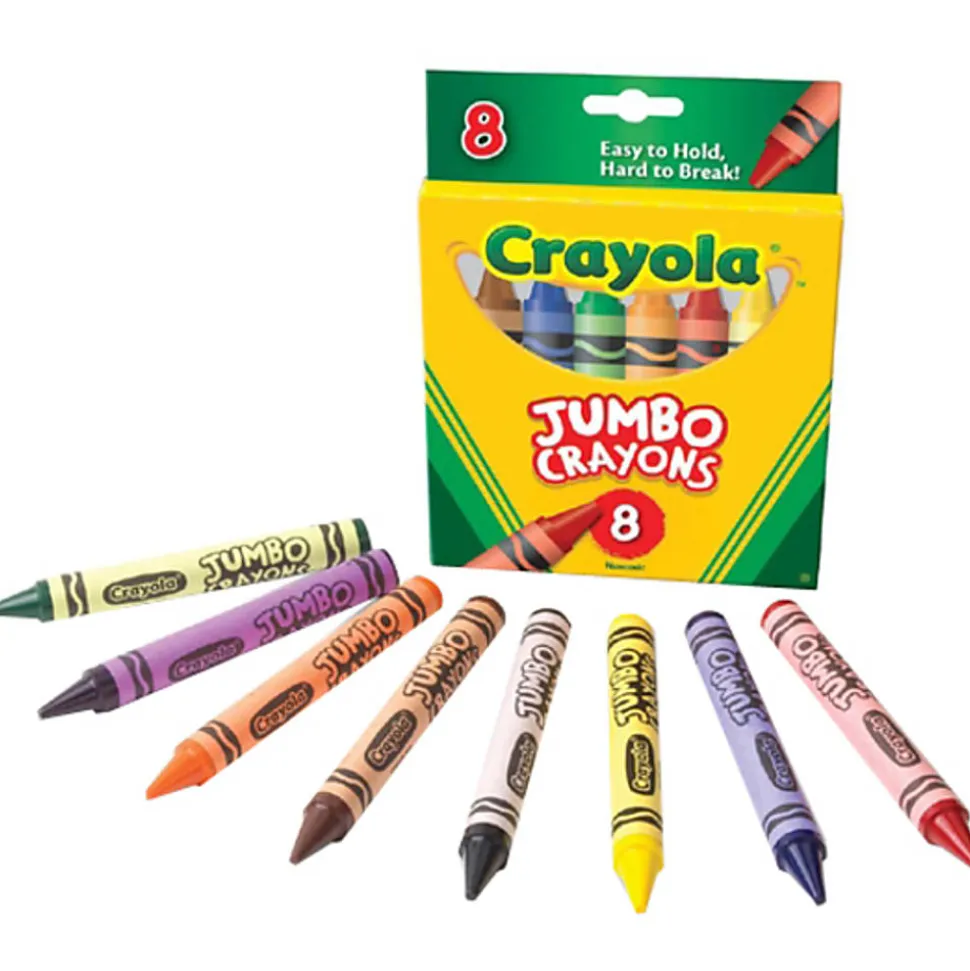 Crayola® Jumbo Crayons, Assorted Colors, Box Of 8 Crayons