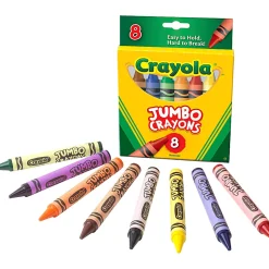 Crayola® Jumbo Crayons, Assorted Colors, Box Of 8 Crayons