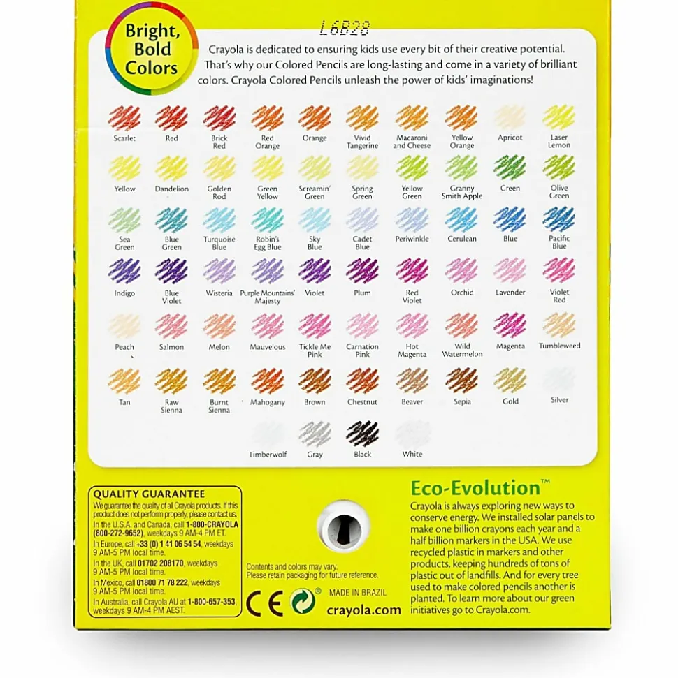 Crayola® Kids' Color Choice Short Color Pencil Set, Box Of 64