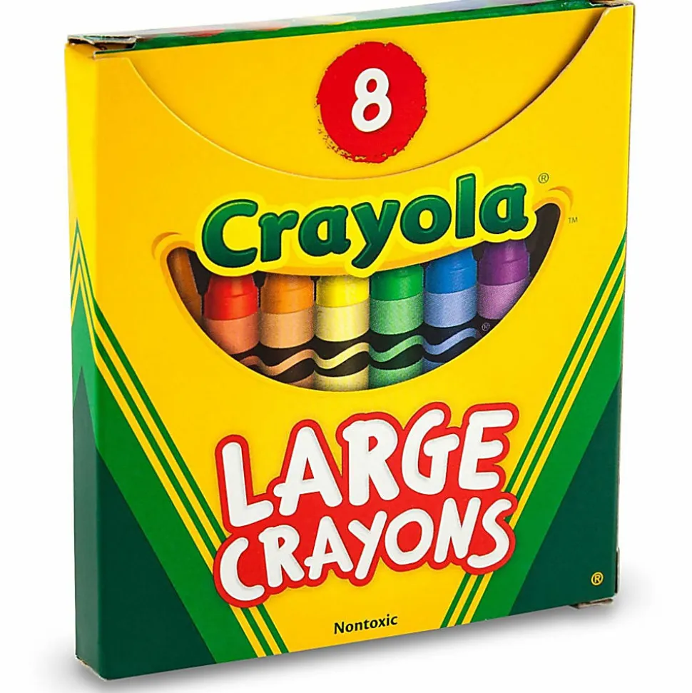 Crayola® Large Crayon Set, Assorted Colors, Box Of 8