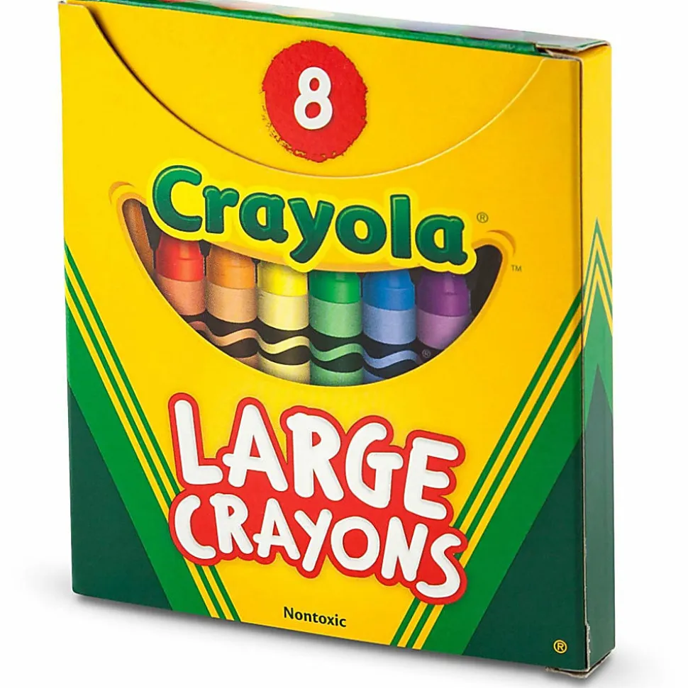 Crayola® Large Crayon Set, Assorted Colors, Box Of 8