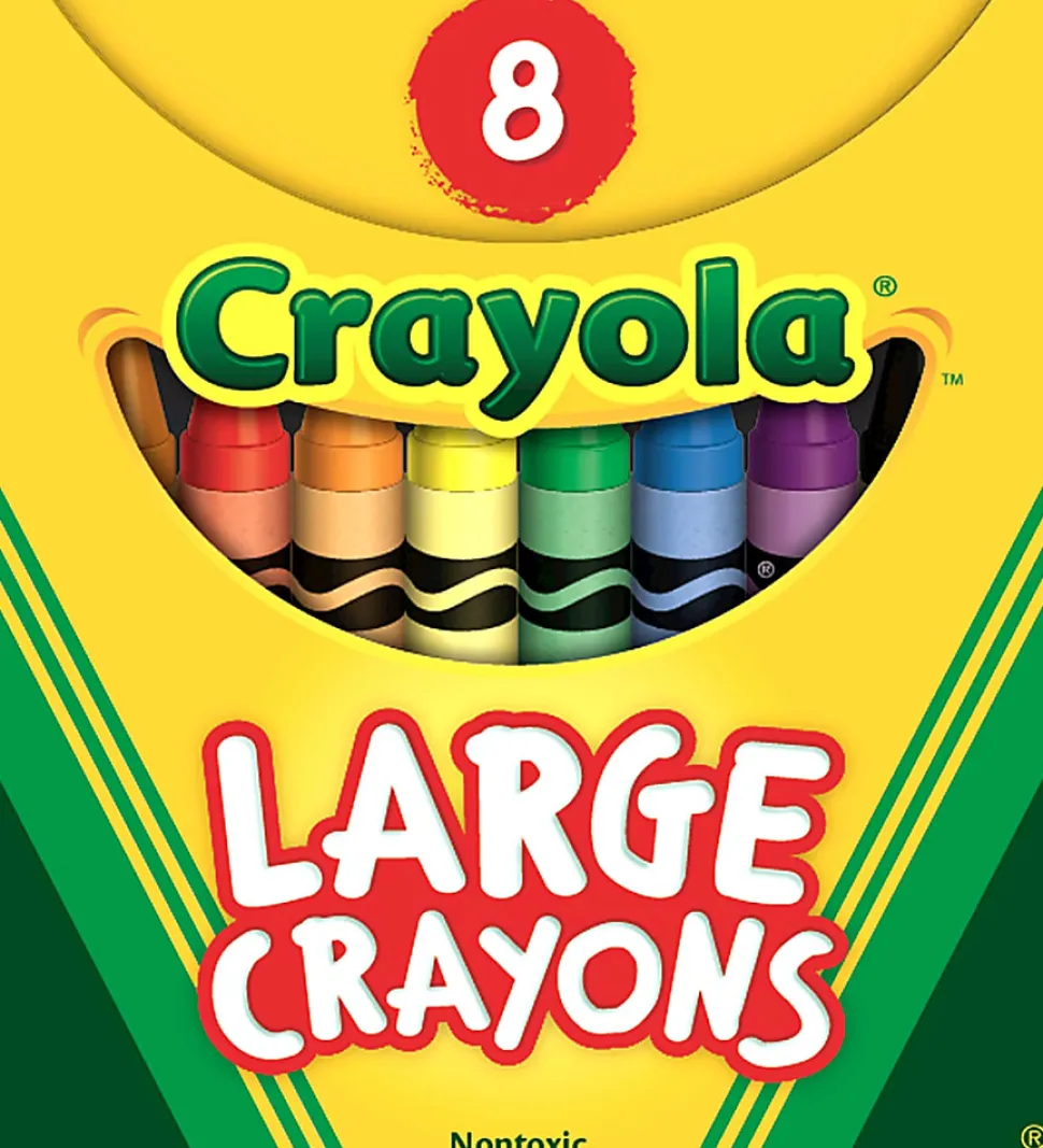Crayola® Large Crayon Set, Assorted Colors, Box Of 8