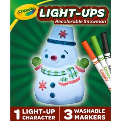 Crayola Light-Ups - Snowman, Reusable Coloring Toy, Glow in The Dark