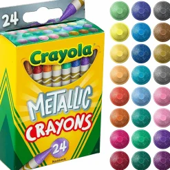 Crayola® Metallic Crayons, Pack Of 24 Crayons