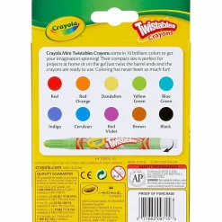 Crayola® Mini Twistables Crayons, Assorted Colors, Pack Of 10 Crayons