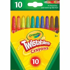 Crayola® Mini Twistables Crayons, Assorted Colors, Pack Of 10 Crayons